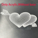 2022 Valentinstag Geschenk 3D Liebe Lampe Acryl Bär Rose LED Nachtlicht Kinder Geburtstagsgeschenk Hase Ostern Deko Hochzeit Dekoration