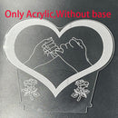 2022 Valentinstag Geschenk 3D Liebe Lampe Acryl Bär Rose LED Nachtlicht Kinder Geburtstagsgeschenk Hase Ostern Deko Hochzeit Dekoration