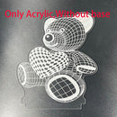 2022 Valentinstag Geschenk 3D Liebe Lampe Acryl Bär Rose LED Nachtlicht Kinder Geburtstagsgeschenk Hase Ostern Deko Hochzeit Dekoration