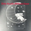 2022 Valentinstag Geschenk 3D Liebe Lampe Acryl Bär Rose LED Nachtlicht Kinder Geburtstagsgeschenk Hase Ostern Deko Hochzeit Dekoration