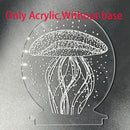 2022 Valentinstag Geschenk 3D Liebe Lampe Acryl Bär Rose LED Nachtlicht Kinder Geburtstagsgeschenk Hase Ostern Deko Hochzeit Dekoration