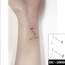 Tatuaje temporal a prueba de agua Stickere negro dibujado a mano diseño de corazón arte corporal tatuaje falso Flash tatuaje muñeca tobillo mujer