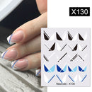 Harunouta 1 Bogen Wasserabziehbilder Transfer Schlange Obst Blume Sommer Alphabet Blätter Nail Art Maniküre Aufkleber Dekoration