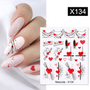 Harunouta 1 Bogen Wasserabziehbilder Transfer Schlange Obst Blume Sommer Alphabet Blätter Nail Art Maniküre Aufkleber Dekoration