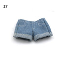 Multi Style Denim 11,5 "Jeans Bottoms Shorts für Puppenkleidung Outfits Kurze Hosen für Blythe 1/6 Puppenzubehör
