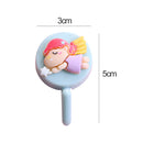 1 stück Nette Wandhaken Schlüsselhalter Türbehang Kunststoff Selbstklebende Wandaufhänger Cartoon Früchte Form Haken Für Kinderzimmer Wohnkultur