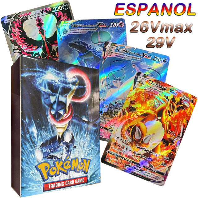 Cartas de Pokemon en español 2021, recién llegado, VMAX, juego de cartas holográficas, Castellano, Español, juguete para niños