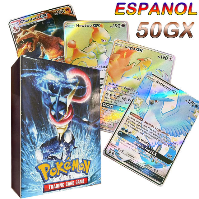 Pokemon Cards in Spanish 2021 New Arrival VMAX Holographic Playing Card Game Castellano Español Children Toy