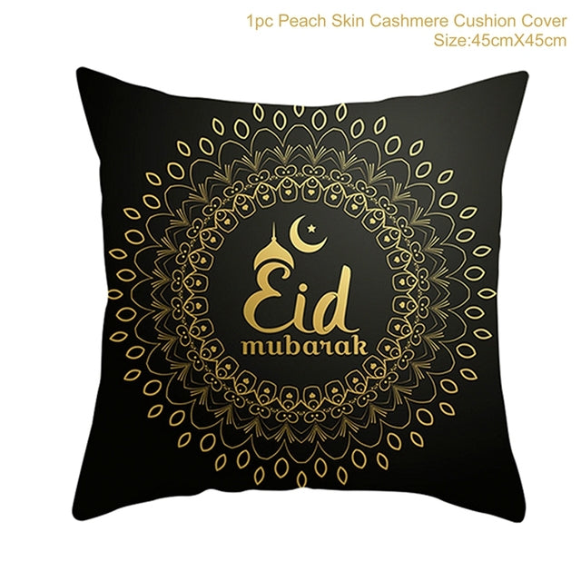 EID Mubarak Decor Kissenbezug Ramadan Dekorationen für Zuhause Islamisch Muslimisches Dekor Ramadan Kareem EID Al Adha Ramada Kissenbezug