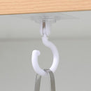 Kitchen 360 Rotary Hook Wandmontierter, stanzfreier Küchenutensilien-Aufbewahrungsständer, Schrank-Organizer, Haken-Up-Löffelhalter, Aufhänger