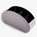 5-Grid-Organizer aus Pu-Leder, Fernbedienung, Telefon- und Fernsehhalter, Schreibtisch-Aufbewahrungsbox, Kosmetikbürsten-Aufbewahrungshalter