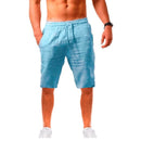 2022 KB Neue Männer Baumwolle Leinen Shorts Hosen Männliche Sommer Atmungsaktive Einfarbige Leinenhose Fitness Streetwear S-4XL