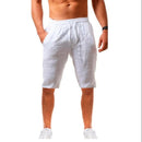 2022 KB Neue Männer Baumwolle Leinen Shorts Hosen Männliche Sommer Atmungsaktive Einfarbige Leinenhose Fitness Streetwear S-4XL