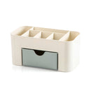 Acryl-Kunststoff-Make-up-Organizer Aufbewahrungsbox mit Schublade Wattestäbchen-Aufbewahrungsbox Lippenstift-Organizer Pinselhalter Make-up