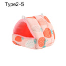 Niedliches Winter-Kaninchen-Eichhörnchen-Minikäfig-Meerschweinchen-Nest-Kleintier-Schlafbett-Hamster-Haus-warme Matte