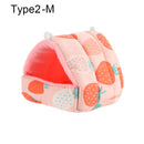 Niedliches Winter-Kaninchen-Eichhörnchen-Minikäfig-Meerschweinchen-Nest-Kleintier-Schlafbett-Hamster-Haus-warme Matte