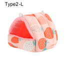 Niedliches Winter-Kaninchen-Eichhörnchen-Minikäfig-Meerschweinchen-Nest-Kleintier-Schlafbett-Hamster-Haus-warme Matte