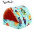 Niedliches Winter-Kaninchen-Eichhörnchen-Minikäfig-Meerschweinchen-Nest-Kleintier-Schlafbett-Hamster-Haus-warme Matte