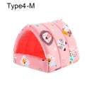 Niedliches Winter-Kaninchen-Eichhörnchen-Minikäfig-Meerschweinchen-Nest-Kleintier-Schlafbett-Hamster-Haus-warme Matte