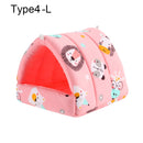 Niedliches Winter-Kaninchen-Eichhörnchen-Minikäfig-Meerschweinchen-Nest-Kleintier-Schlafbett-Hamster-Haus-warme Matte