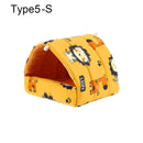 Niedliches Winter-Kaninchen-Eichhörnchen-Minikäfig-Meerschweinchen-Nest-Kleintier-Schlafbett-Hamster-Haus-warme Matte