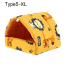 Niedliches Winter-Kaninchen-Eichhörnchen-Minikäfig-Meerschweinchen-Nest-Kleintier-Schlafbett-Hamster-Haus-warme Matte