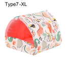 Niedliches Winter-Kaninchen-Eichhörnchen-Minikäfig-Meerschweinchen-Nest-Kleintier-Schlafbett-Hamster-Haus-warme Matte