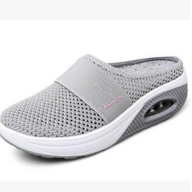 Neue Frauen Schuhe Casual Erhöhen Kissen Schuhe Rutschfeste Plattform Turnschuhe Für Frauen Atmungsaktives Mesh Outdoor Walking Hausschuhe