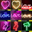 Venta al por mayor LED Neon Night Light Sign Wall Art Sign Night Lamp Regalo de cumpleaños de Navidad Wedding Party Wall Hanging Neon Lamp Home Decor