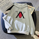 2022 Heißer japanischer Anime Manga Kawaii Hunter X Hunter Hoodies Männer / Frauen Kurzarm-Sweatshirt Killua Zoldyck Hoddie für Teenager