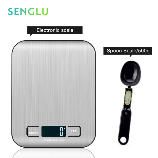 Kitchen Scale With LCD Display Digital Food Scale Weight Grams and Oz for Weight Loss Cooking Baking High Precise Scales