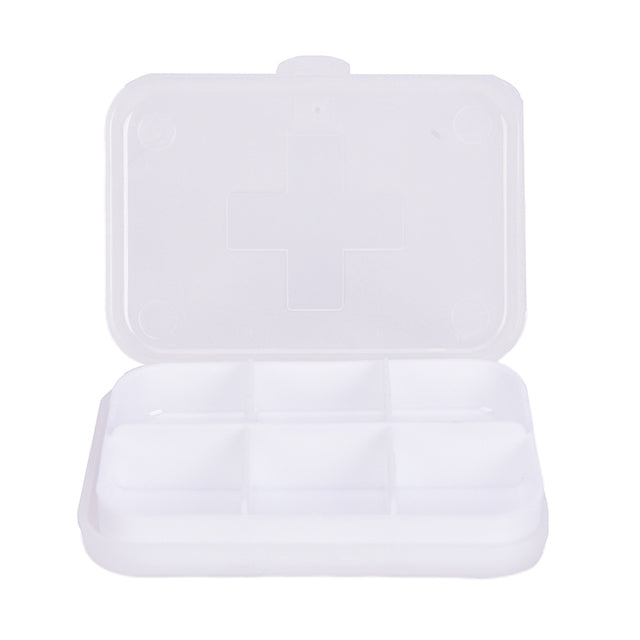 4 Grids Wasserdichte Medizin Pillendose zur Aufbewahrung Reise Pillendose Vitamine Behälter Kunststoffbox Kapseln Organizer für Tabletten