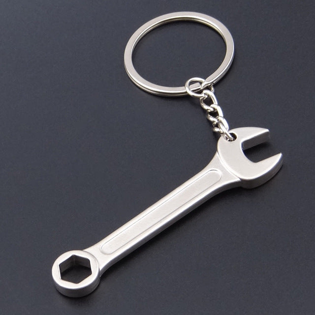 Mini Wrench Keychain Portable Car Metal Adjustable Universal Spanner For Bicycle Motorcycle Car Repairing Tools Men Special Gift