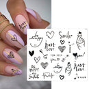 Anime Avocado Frucht Transfer Nagel Aufkleber Charms Sommer Wasser Aufkleber für Nägel Slider Charakter Bild Tattoo Aufkleber Dekoration