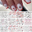 Anime Avocado Frucht Transfer Nagel Aufkleber Charms Sommer Wasser Aufkleber für Nägel Slider Charakter Bild Tattoo Aufkleber Dekoration