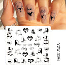 Anime Avocado Frucht Transfer Nagel Aufkleber Charms Sommer Wasser Aufkleber für Nägel Slider Charakter Bild Tattoo Aufkleber Dekoration