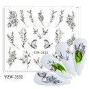 Anime Avocado Frucht Transfer Nagel Aufkleber Charms Sommer Wasser Aufkleber für Nägel Slider Charakter Bild Tattoo Aufkleber Dekoration