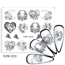 Anime Avocado Frucht Transfer Nagel Aufkleber Charms Sommer Wasser Aufkleber für Nägel Slider Charakter Bild Tattoo Aufkleber Dekoration