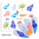 Anime Avocado Frucht Transfer Nagel Aufkleber Charms Sommer Wasser Aufkleber für Nägel Slider Charakter Bild Tattoo Aufkleber Dekoration