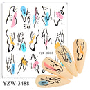 Anime Avocado Frucht Transfer Nagel Aufkleber Charms Sommer Wasser Aufkleber für Nägel Slider Charakter Bild Tattoo Aufkleber Dekoration