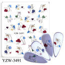 Anime Avocado Frucht Transfer Nagel Aufkleber Charms Sommer Wasser Aufkleber für Nägel Slider Charakter Bild Tattoo Aufkleber Dekoration