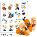 Anime Avocado Frucht Transfer Nagel Aufkleber Charms Sommer Wasser Aufkleber für Nägel Slider Charakter Bild Tattoo Aufkleber Dekoration