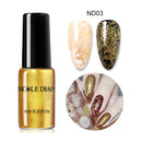 NICOLE DIARY 6ml Stamping Nagellack Schwarz Weiß Nail Art Drucklack Stempel für Nägel Hybrid Nagellack Lacke