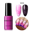 NICOLE DIARY 6ml Stamping Nagellack Schwarz Weiß Nail Art Drucklack Stempel für Nägel Hybrid Nagellack Lacke