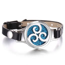 Neues Baum des Lebens Aromatherapie Armband Ätherisches Öl Diffusor Armband Parfüm Medaillon Lederarmbänder für Frauen Armbänder