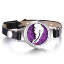 Neues Baum des Lebens Aromatherapie Armband Ätherisches Öl Diffusor Armband Parfüm Medaillon Lederarmbänder für Frauen Armbänder