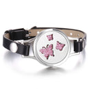 Neues Baum des Lebens Aromatherapie Armband Ätherisches Öl Diffusor Armband Parfüm Medaillon Lederarmbänder für Frauen Armbänder
