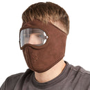 Winddichte Anti-Staub-Gesichtsmaske Radfahren Ski Atmungsaktive Masken Fleece-Gesichtsschutzhaube mit hochauflösender Anti-Brille Skullies
