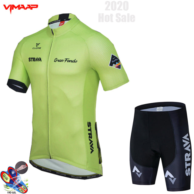 2022 nuevo STRAVA verano ciclismo Jersey conjunto transpirable equipo carreras deporte bicicleta Jersey hombres ciclismo ropa corta bicicleta Jersey