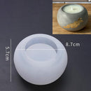 DIY Round Candle Jar Pot Silicone Molds for Making Uv Epoxy Plaster Concrete Storage Box Mould Home Decor Flower Pot Planter